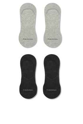 Luca Combed Cotton Trainer Socks, Set of Two